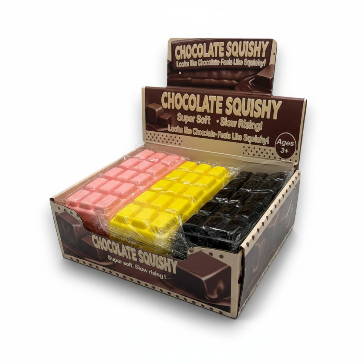 Chocolate Squishy Bar – 12ct PDQ Display