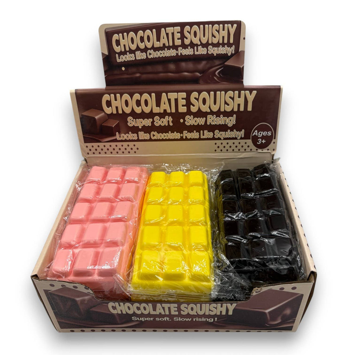 Chocolate Squishy Bar – 12ct PDQ Display